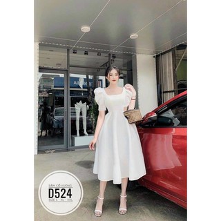 Bigsize Đầm cổ vuông D524