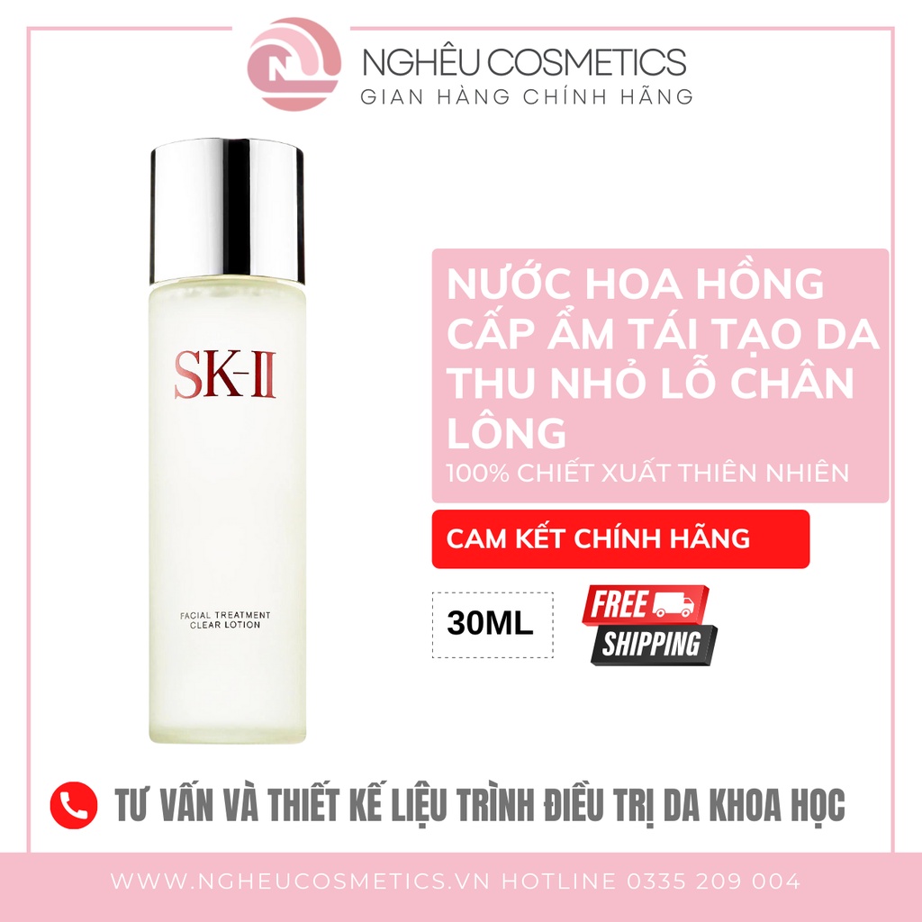 Toner SK II Nước Hoa Hồng Sáng Da Chống Lão Hóa Làm Mềm Da Mini 30ml Nội Địa Nhật Chính Hãng