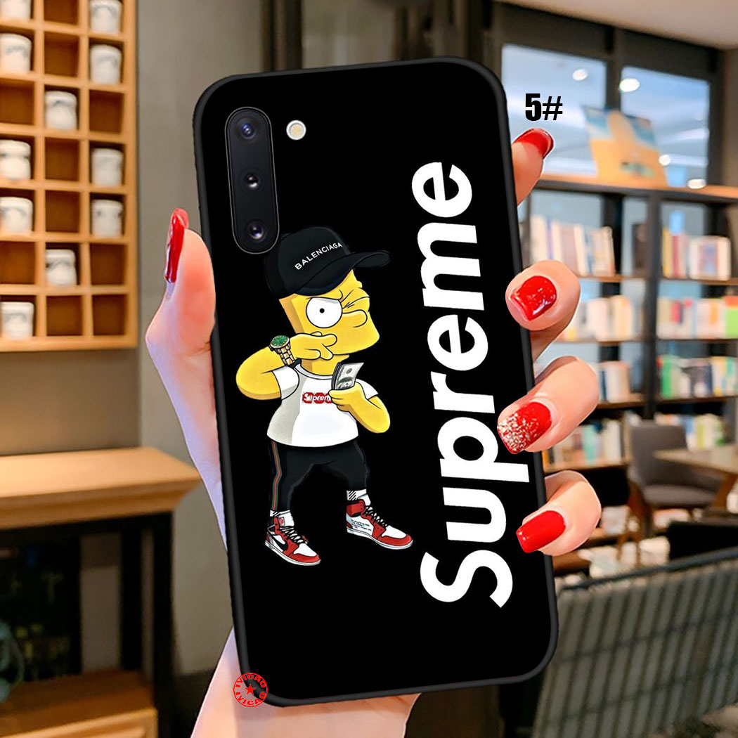 Ốp Điện Thoại Silicon Dẻo Họa Tiết Hoạt Hình Simpson Supreme Cho Samsung Galaxy S9 S10 S20 Plus Lite Ultra Eg128