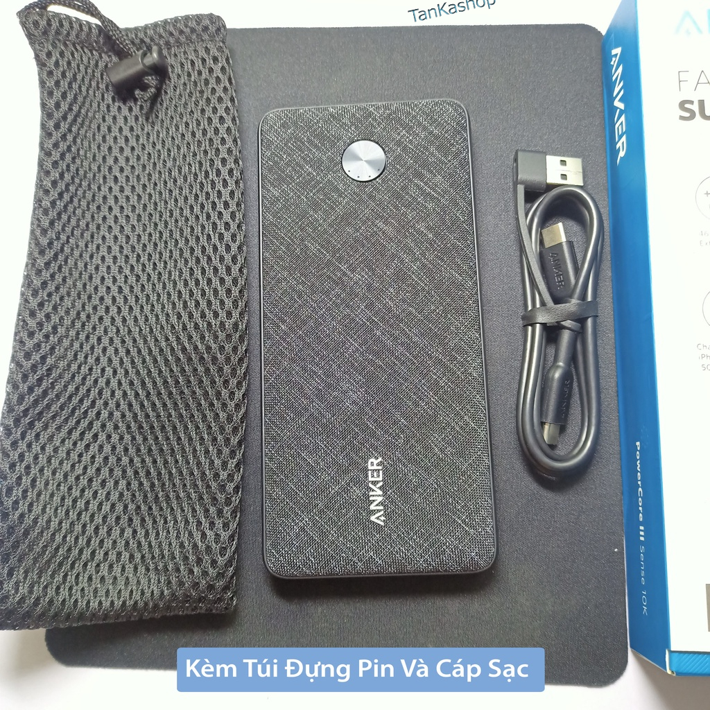 Pin sạc dự phòng ANKER PowerCore Slim Sense 10000mAh PD - A1231 - A1244