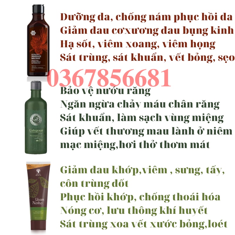 Dầu Siberian Balsam - Dầu balsam Siberian Pure Herbs Collection Extra Rich Massage Balsam - 250ml – Date T12/2022 | BigBuy360 - bigbuy360.vn