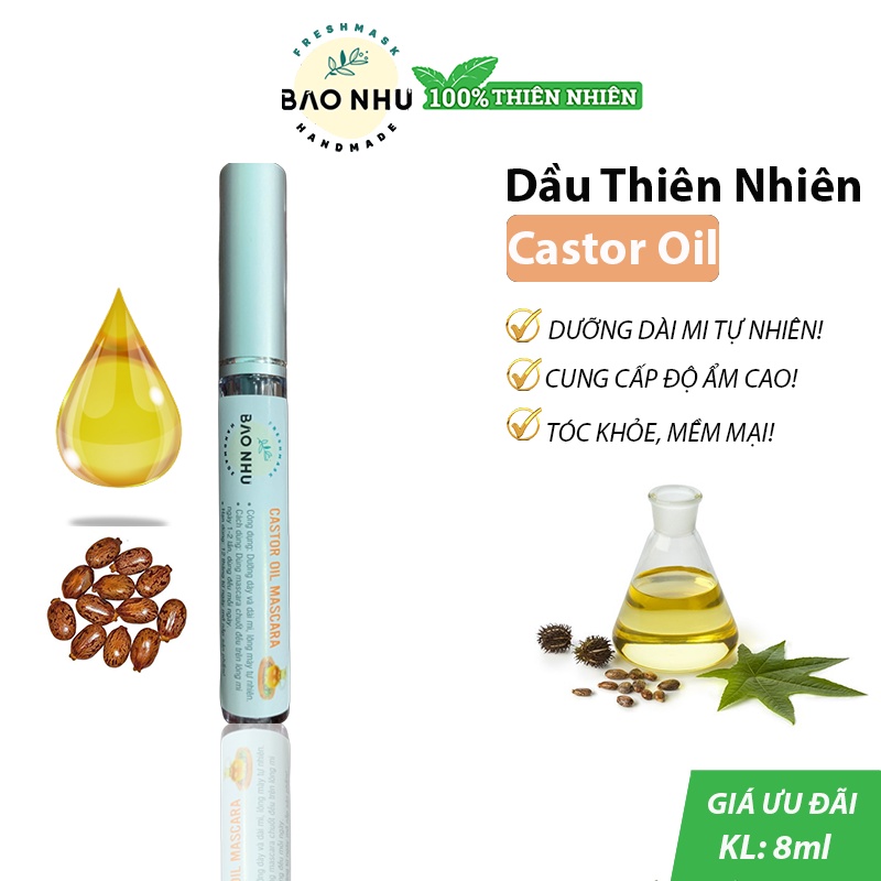 Mascara Organic Castor 8ml (Dầu Thầu Dầu)