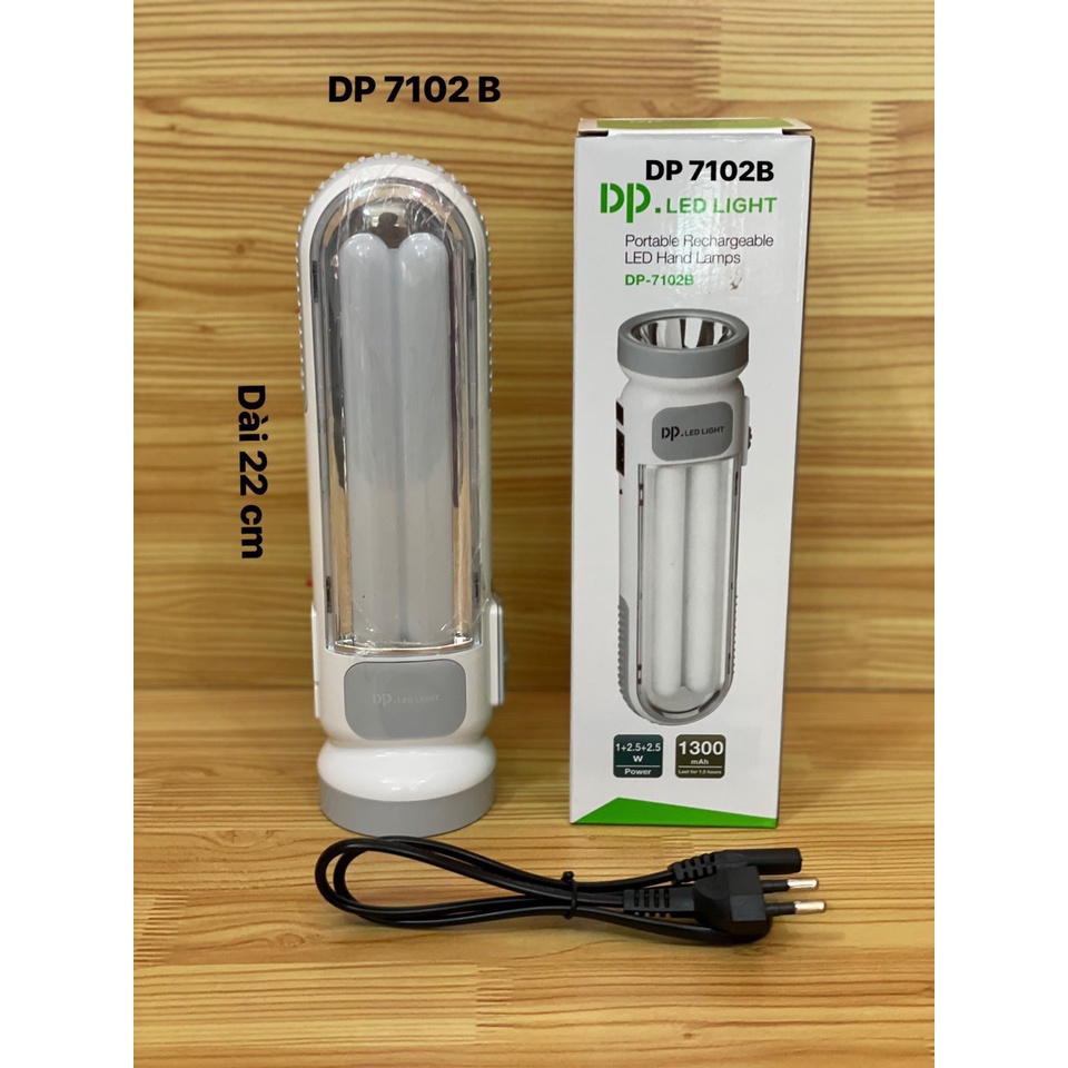 Đèn Pin LED Có Sạc Lưu Điện 2 trong 1 Siêu Sáng DP-7102B / DP Led Light