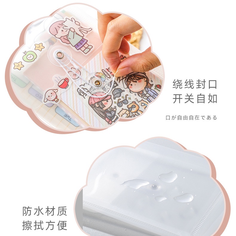 Peach Creativity Transparent Office Organizer Multifunction Waterproof Storage School Office Stationery