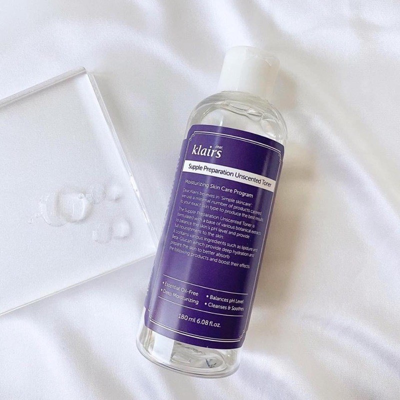 Nước Hoa Hồng Klairs Supple Preparation Toner 180ml [Mẫu Mới] | BigBuy360 - bigbuy360.vn