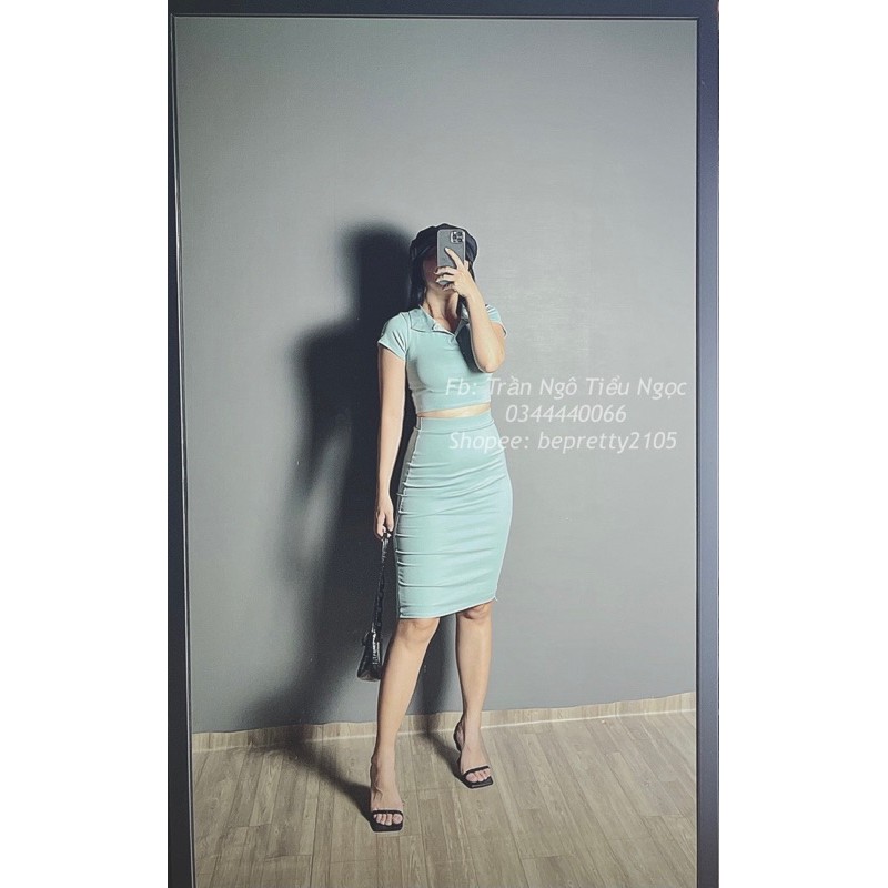 Áo croptop cổ đức (cổ polo) | BigBuy360 - bigbuy360.vn