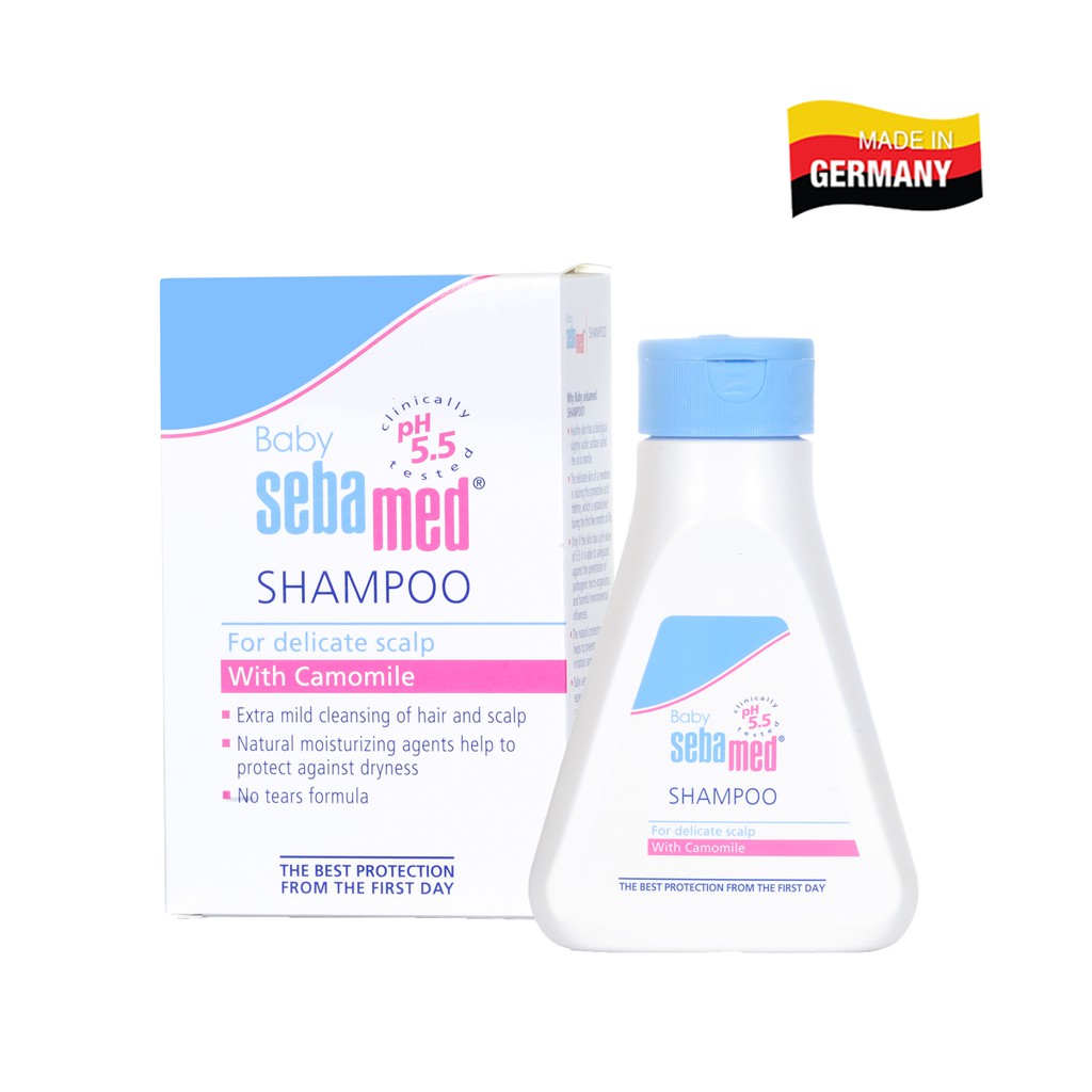 Dầu gội dịu nhẹ không cay mắt bé Sebamed Baby Children's Shampoo pH5.5 (150ml)