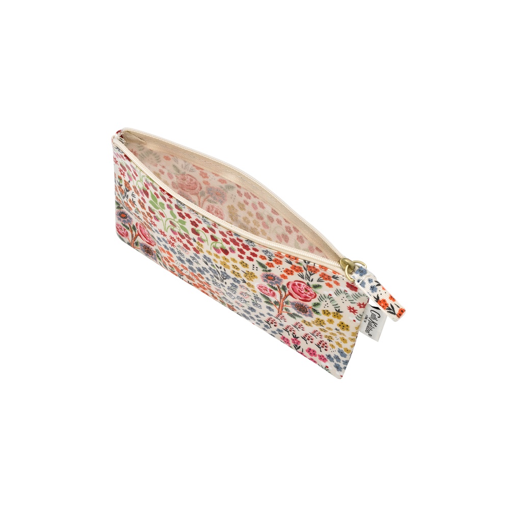 Cath Kidston - Túi đựng mỹ phẩm/Zip Purse - Kingdom Ditsy - Cream -1042283