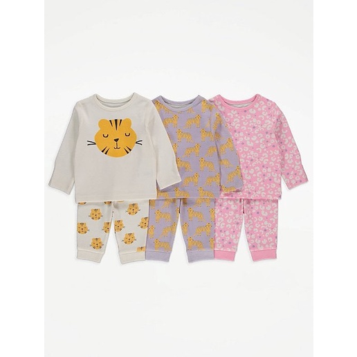 Set 3 bộ cottton George AUTH cho bé gái