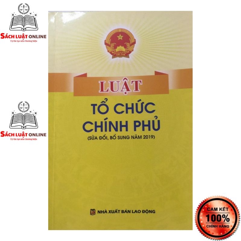 Sách - Luật tổ chức chính phủ (NXB Lao động)