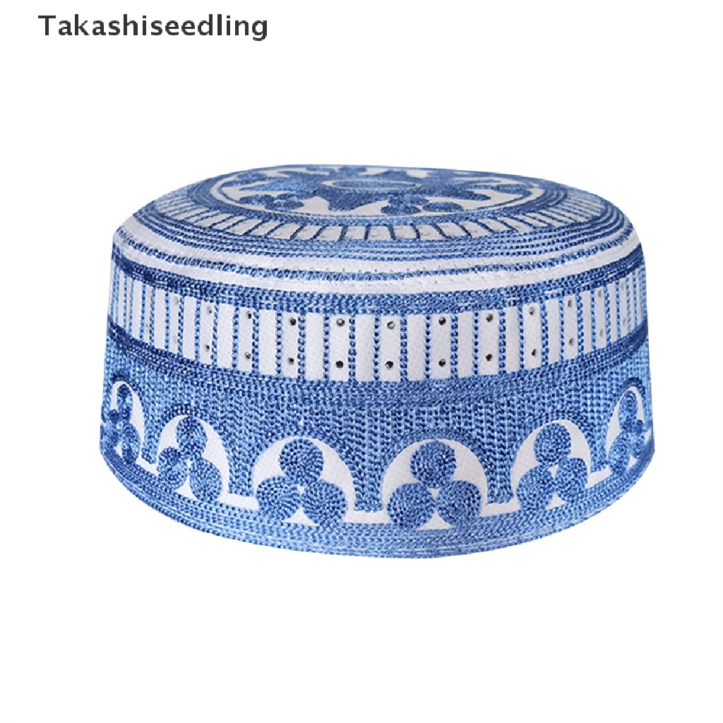 (Takashiseedling) Mũ Cầu Nguyện Thêu Trang Phục Hồi Giáo Cho Nam