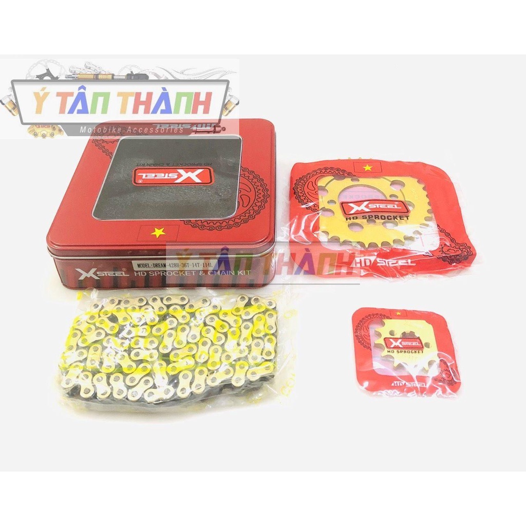 nhông sên đĩa X1R cho drem,wave nhỏ MS 86