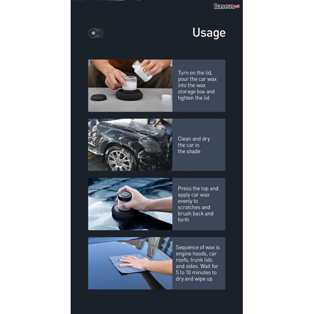 Dụng cụ vệ sinh, đánh bóng, xoá mờ vết xước cho xe ô tô Baseus