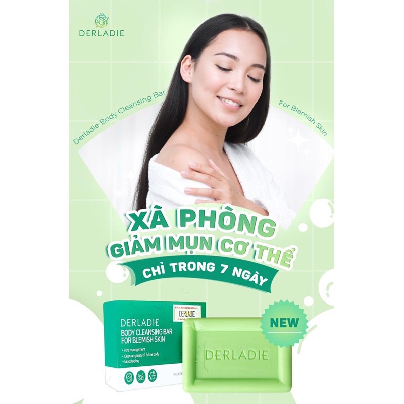 Xà Phòng Giảm Mụn Cơ Thể Derladie Body Cleansing Bar For Blemish Skin 50g