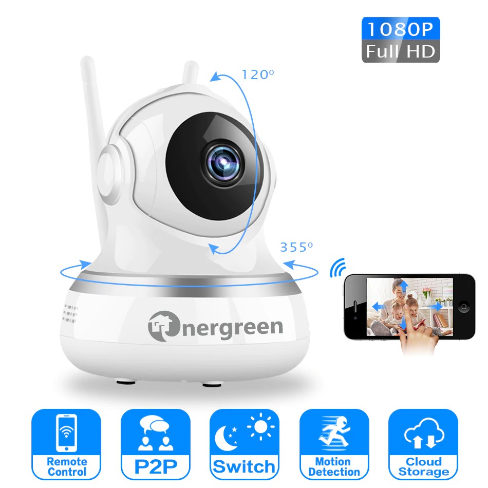 Camera IP Googa Giám Sát Không Dây Từ Xa 1080P Energreen