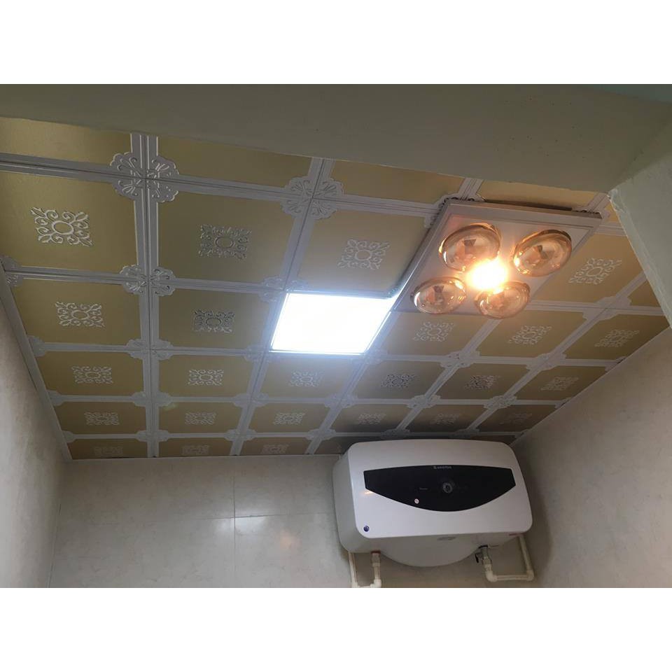 Đèn sưởi nhà tắm âm trần 4 bóng cao cấp Heizen HE4BR