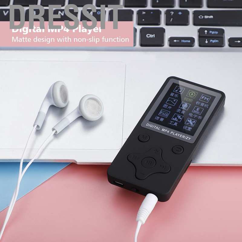 Máy Nghe Nhạc Mp3 Mp4 Hỗ Trợ Thẻ Nhớ 32gb Tf Kèm Tai Nghe