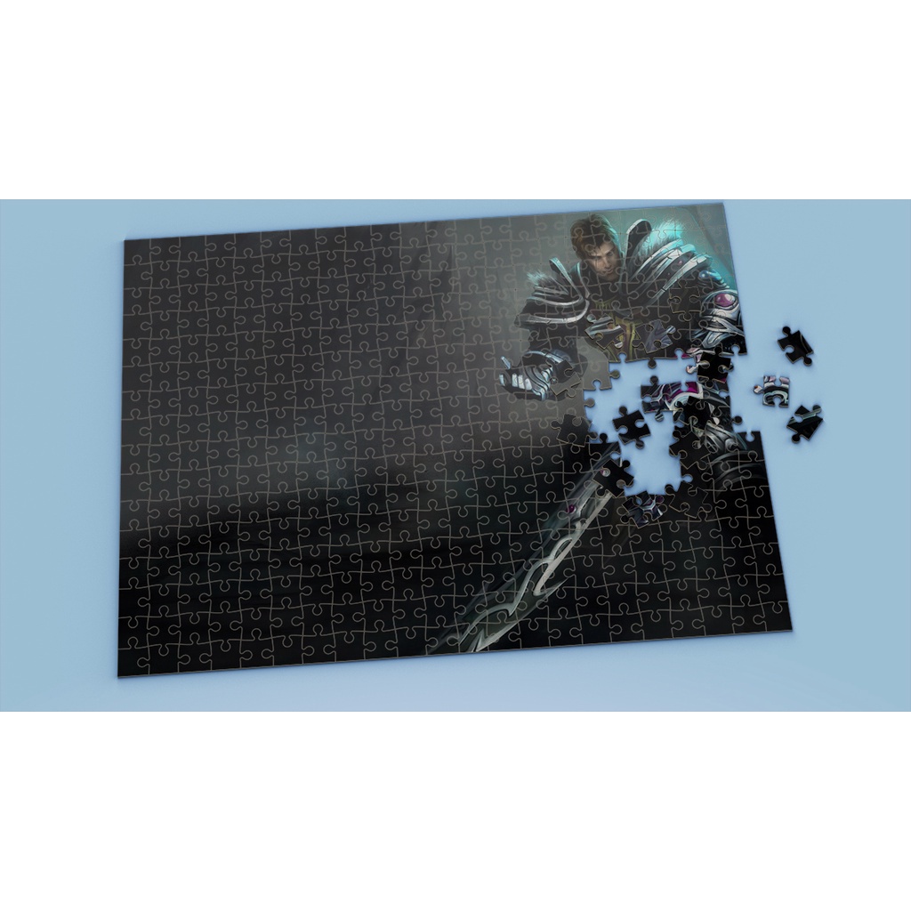 Tranh ghép hình A4, A5 League of Legends, xếp hình GAREN - Mẫu 1