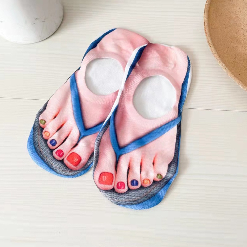 Xixi Đôi Tất Chân In Hình 3D Thời Trang Cho Nữ