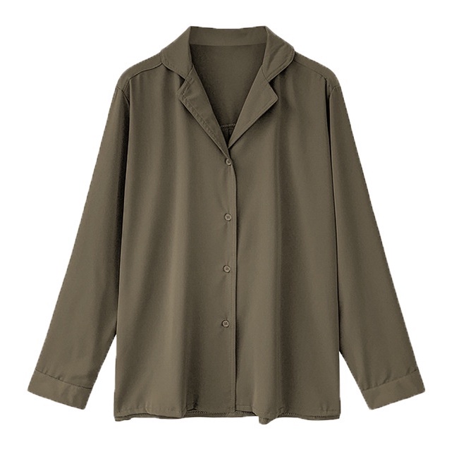 Áo Sơ Mi Nữ Tay Dài Kiểu Hàn Quốc Cổ Vest Đồ Cho Nữ Kiểu Sơ Mi Công Sở Đẹp  Cao Cấp K2T1-1