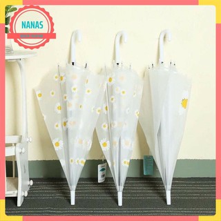 Ô Hoa Cúc Trong Suốt Chống Nước, Siêu Dày Che Mưa Che Nắng Chụp Ảnh Chanh Xả