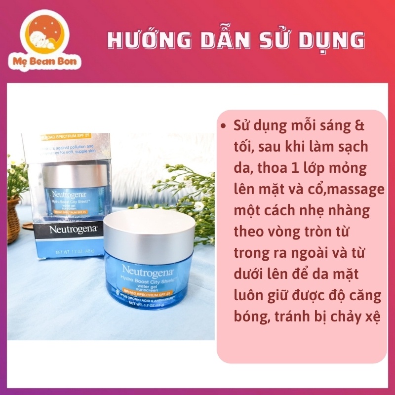 Kem dưỡng da Neutrogena Hydro Boost Water Gel (da dầu)/Gel Cream (da khô), (48g)