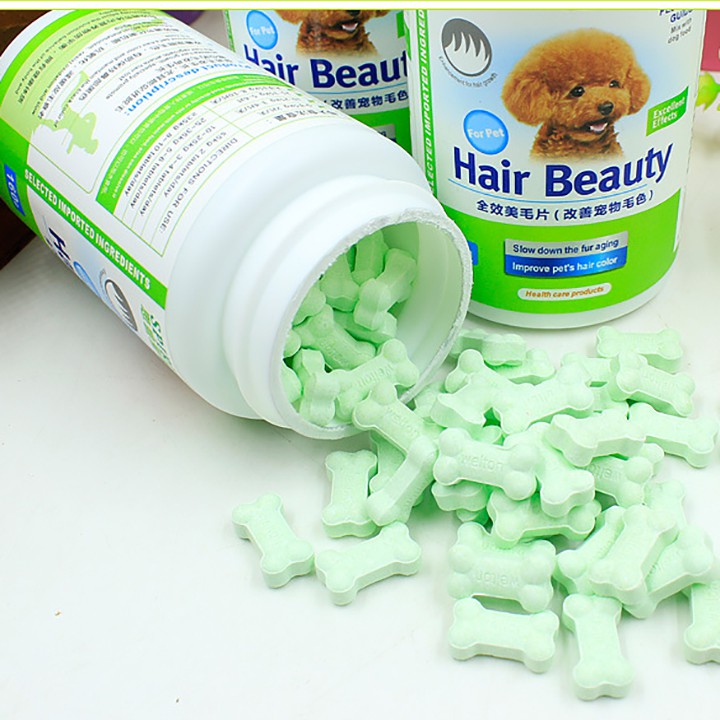 10 Viên ăn mượt lông dưỡng da bồi bổ chó mèo - Hair Beauty