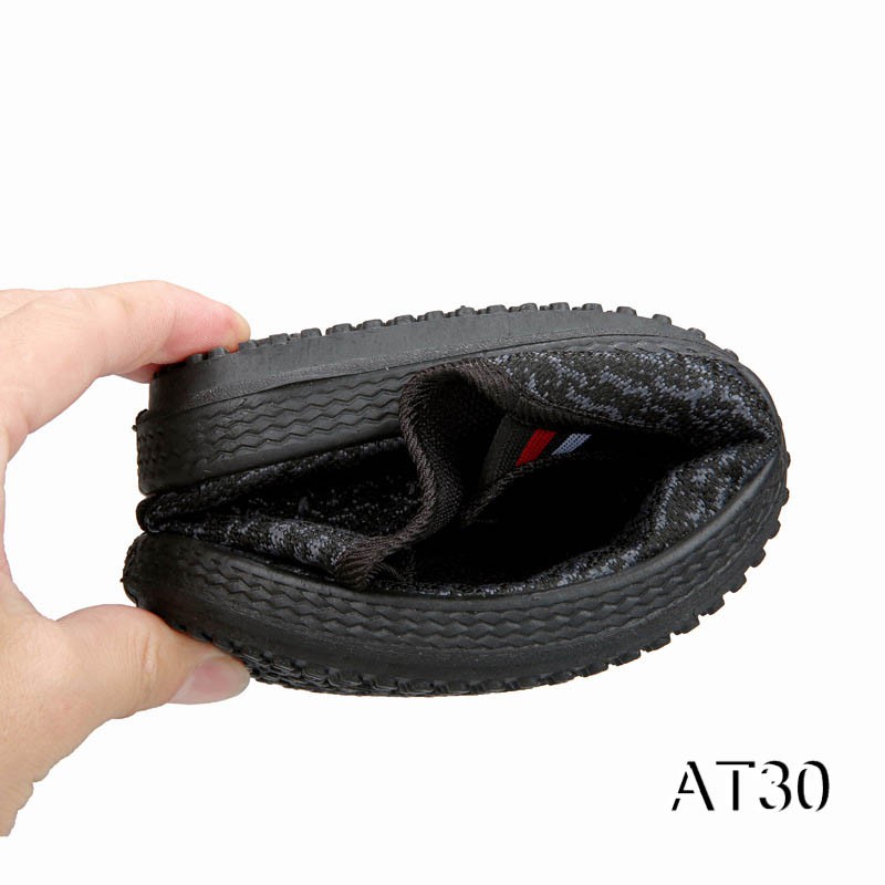 Giày Sneaker Nam Cá Tính Màu Đen Phong Cách - AT30