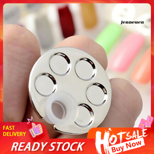 [Hàng mới về] Bảng pha màu sơn móng tay dạng nhẫn tiện lợi chất lượng cao