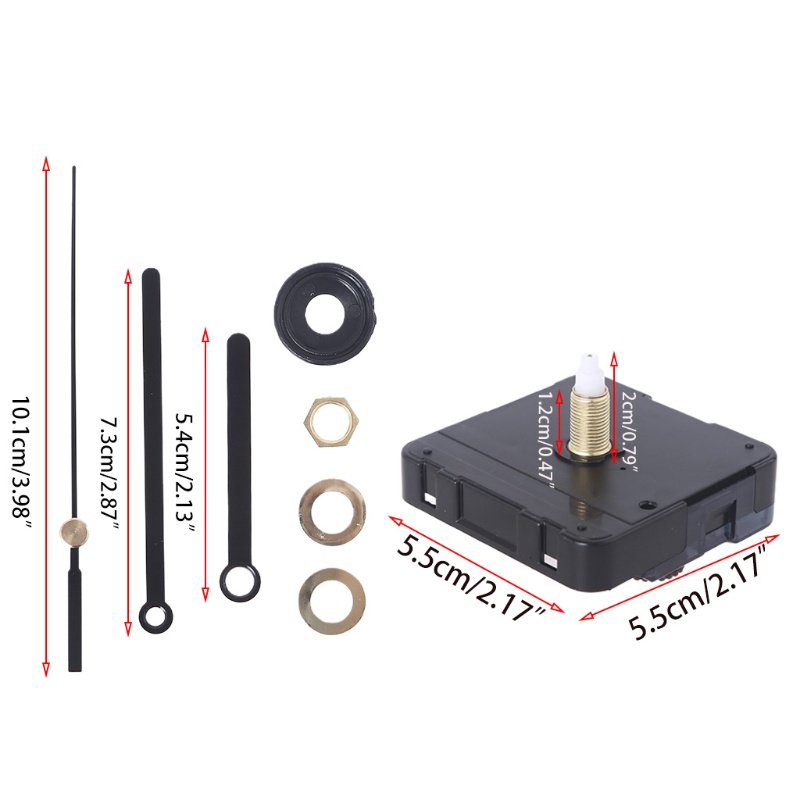 Động Cơ Thay Thế Cho Đồng Hồ Treo Tường Chạy Pin Không Ồn DIY