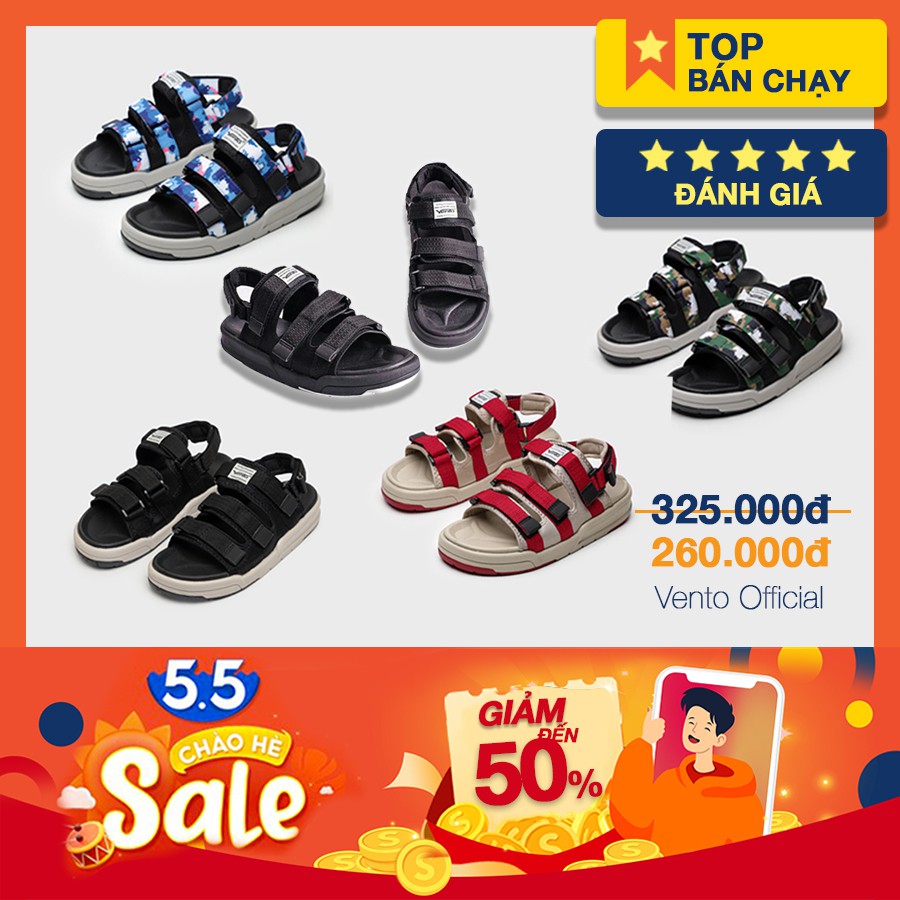GIÀY SANDAL VENTO CHÍNH HÃNG 1001 [ẢNH THẬT - Full size 35-44] [GIÀY SANDAL NAM NỮ]