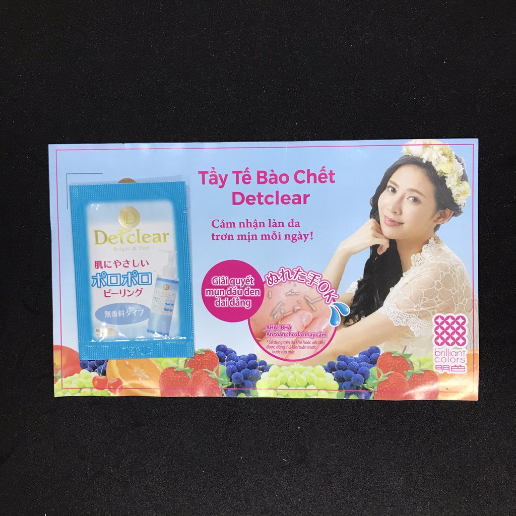 (SAMPLE) Gel tẩy tế bào chết Meishoku Detclear Bright & Peel Fruit Peeling Jelly