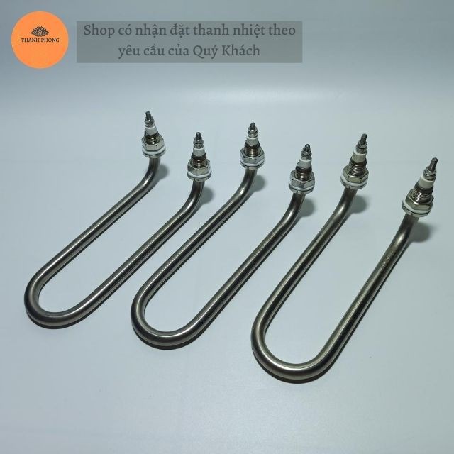 Thanh Nhiệt Điện Trở U Quỳ 220V inox 304 Đun Nước Linh Kiện Nồi Phở...