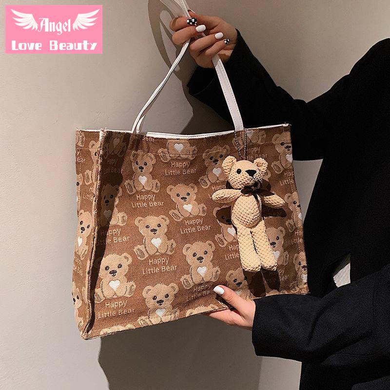 Túi Xách Canvas Thời Trang Hàn Quốc 2022 Dễ Phối Đồ Cho Nữ