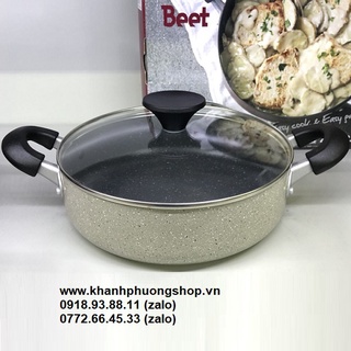 Nồi vân đá lock&lock thân thấp 24cm - nồi vân đá lock&lock