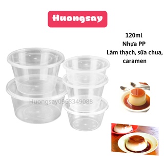 Set 10 Hộp nhựa làm Caramen tại nhà hình tròn có nắp – Hộp làm bánh Flan