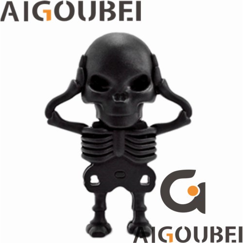 Phim hoạt hình Hộp sọ silicone sáng tạo Phim hoạt hình U Đĩa bút 32GB Thích hợp cho Flash Booster Máy tính xách tay Máy tính xách tay Đĩa flash USB 2.0 Di động