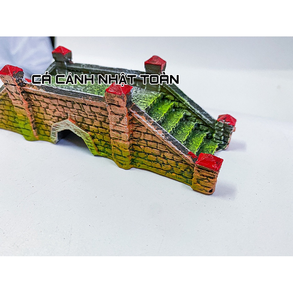 CẦU TRANG TRÍ BỂ CÁ, NON BỘ 13X3X3CM