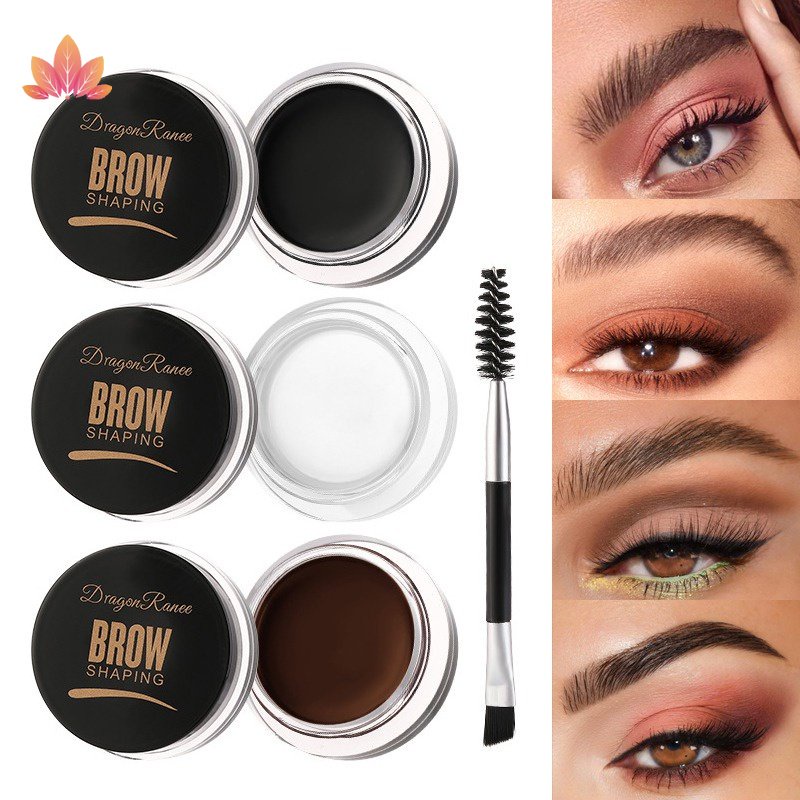 Gel Nhuộm Lông Mày 6 Màu Tự Nhiên Lâu Trôi Chống Thấm Nước Không Nhòe Kèm Cọ Trang Điểm jp5