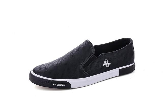 Slip on da nam - Giày lười da hình thêu &quot;Kỵ binh&quot; - Màu nâu, đen và trắng - Fullbox, fulltag - Mã A605