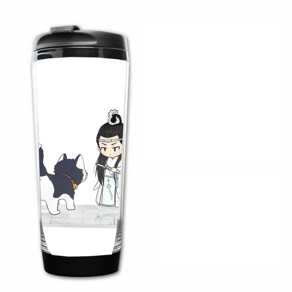 Bình nước in hình Vương Nhất Bác Tiêu Chiến Trần Tình Lệnh chibi