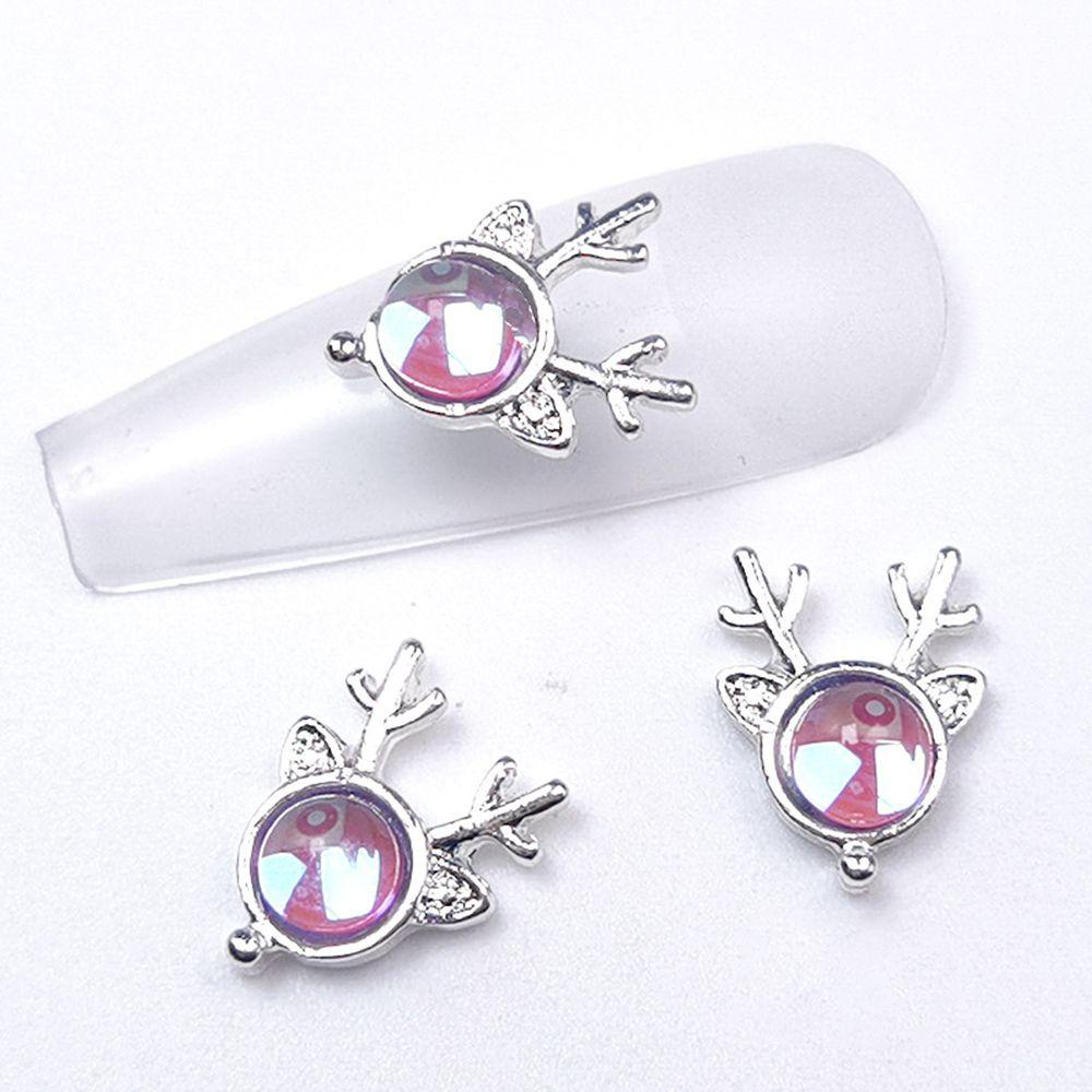 XIANTIN Set 10 Phụ Kiện Trang Trí Móng Tay Lấp Lánh Xinh Xắn