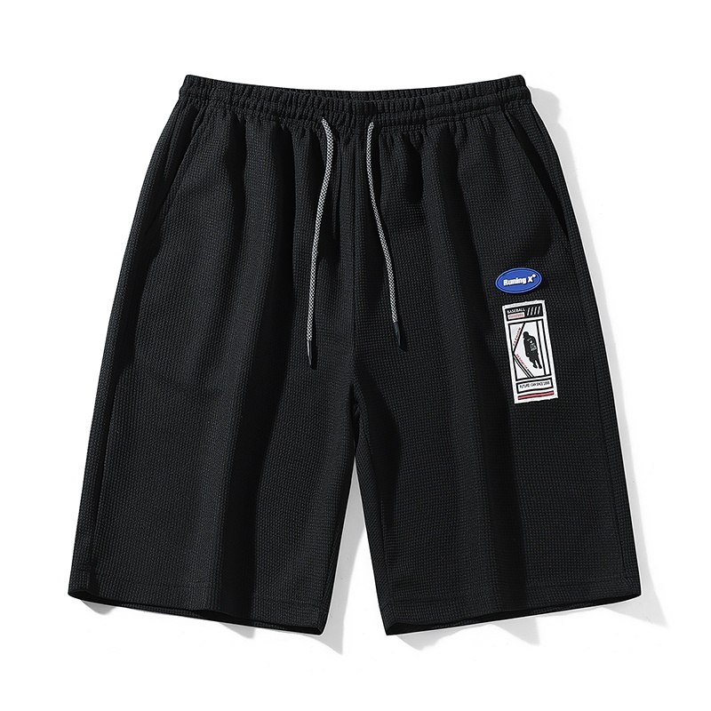 Waffle quần short nam thể thao chạy bộ quần short ống rộng nam big size quần bóng rổ M-5XL