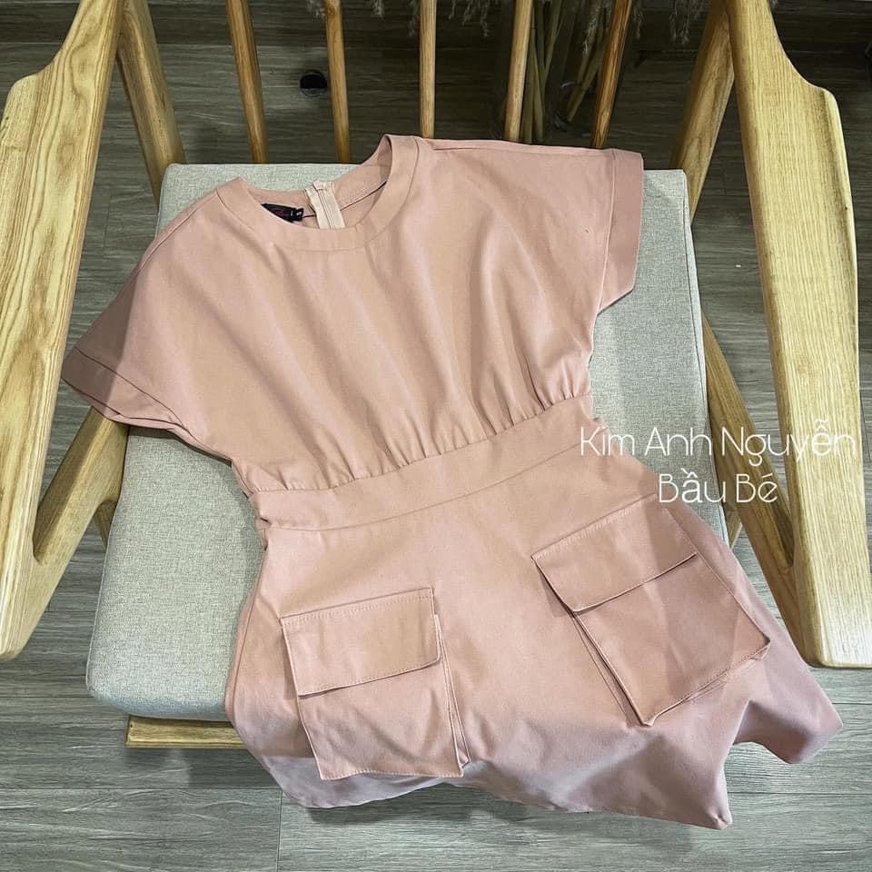 Váy kaki mềm túi hộp màu hồng xinh xắn | WebRaoVat - webraovat.net.vn