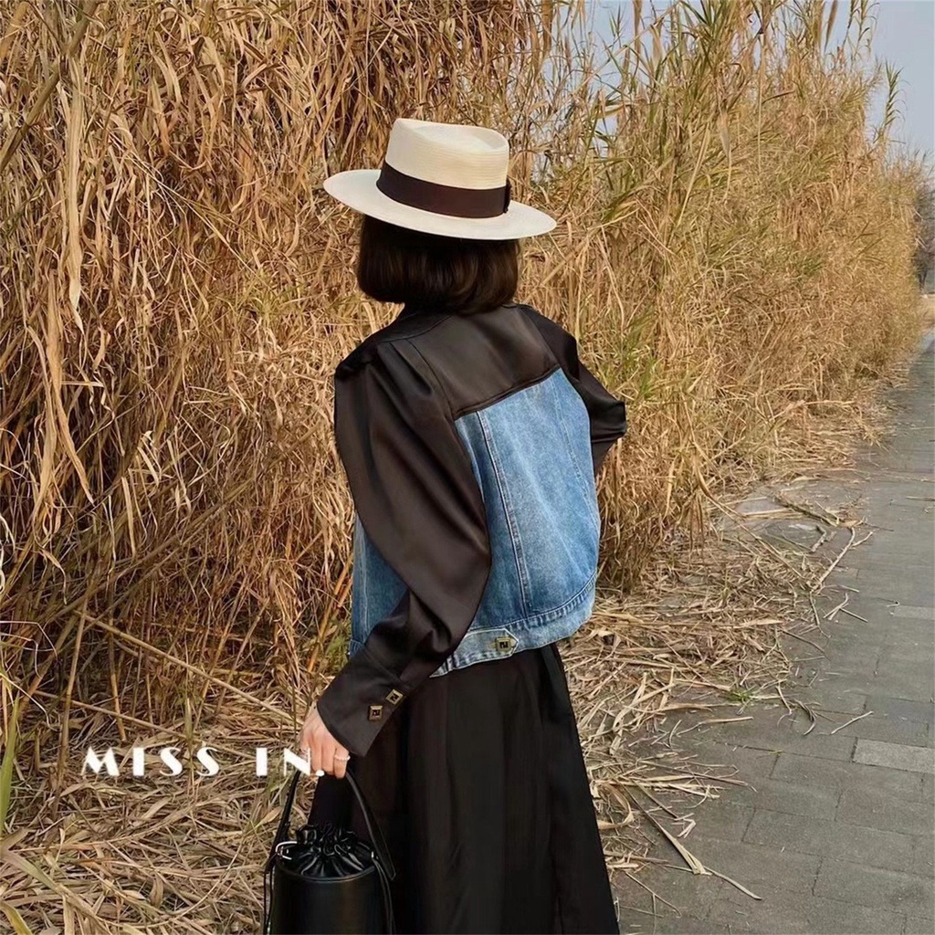 Áo Khoác Denim Phong Cách Phương Tây Thời Trang Xuân Hè 2022