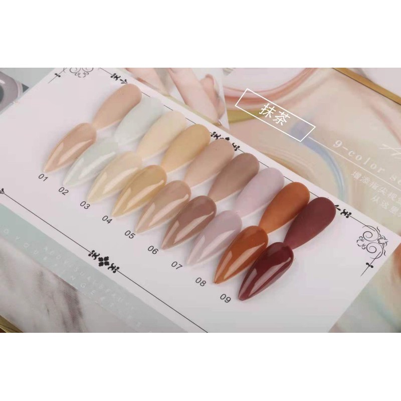 AIFER Sét Sơn gel thạch 9 chai màu !