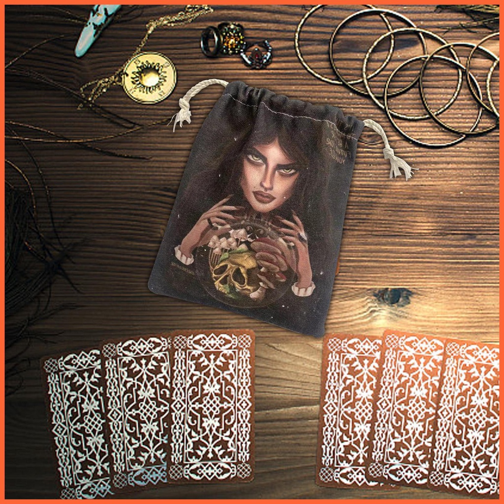 Túi Đựng Thẻ Bài Tarot In Hình Nữ Thần Bóng Tối Độc Đáo