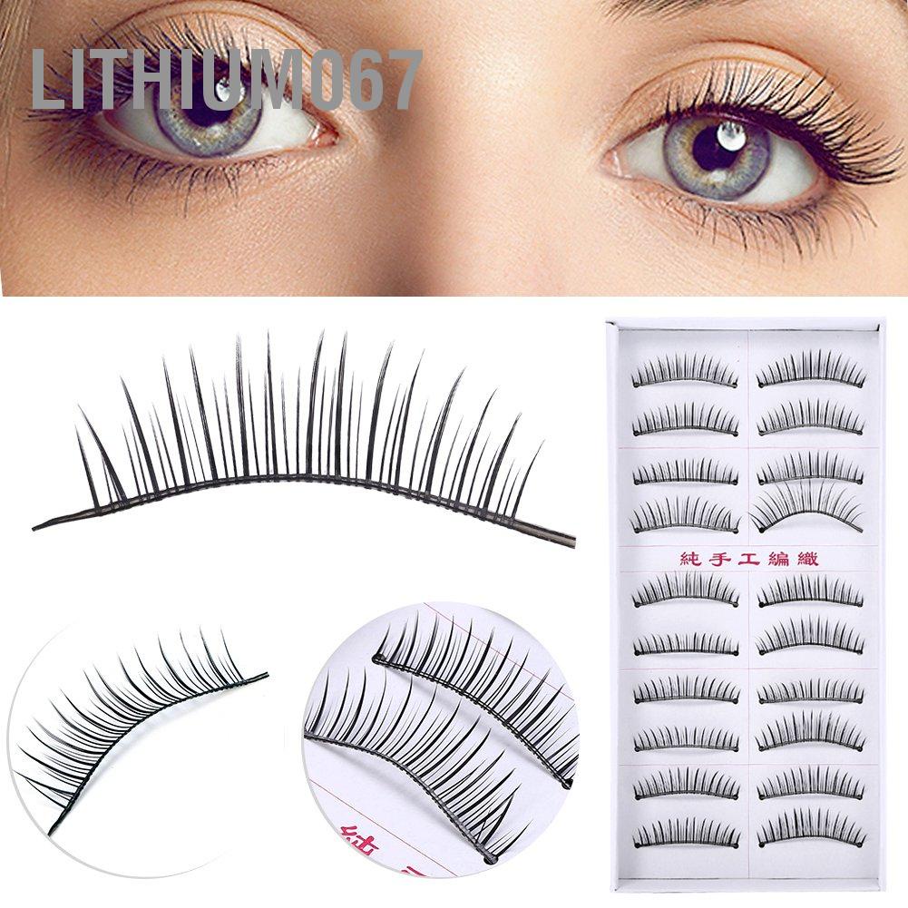 [Hàng mới về] 20 cái lông mi giả dài 10mm sợi mảnh cho hàng mi tự nhiên