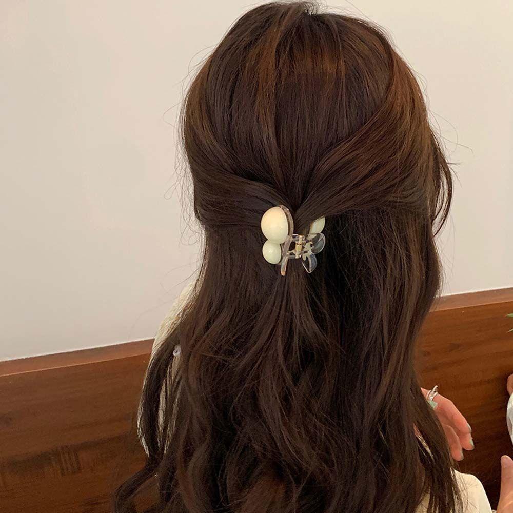 Kẹp Tóc Nhựa Acrylic Hình Quả Cherry Màu Sắc Ngọt Ngào Phong Cách Hàn Quốc