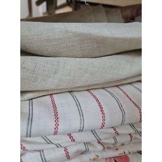 Vải linen gân muối tiêu - vải linen gân sọc